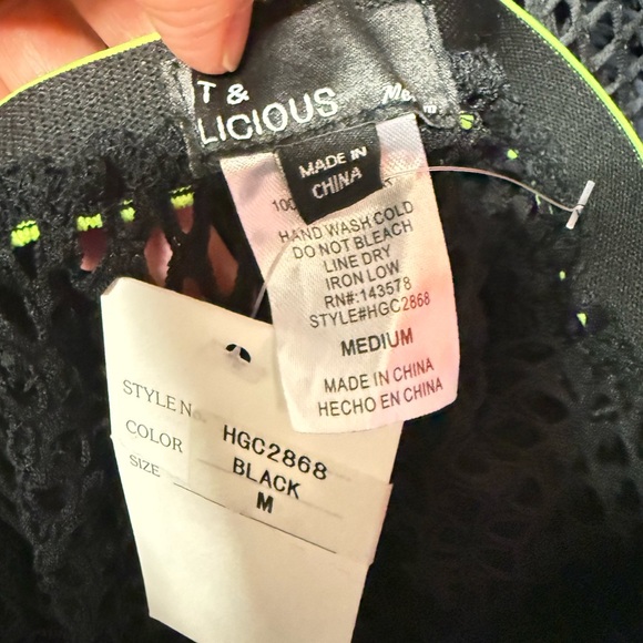 Hot & Delicoius Women Black Mesh Pants Medium Grunge Whimsigoth Party Y2K Goth - Picture 6 of 6